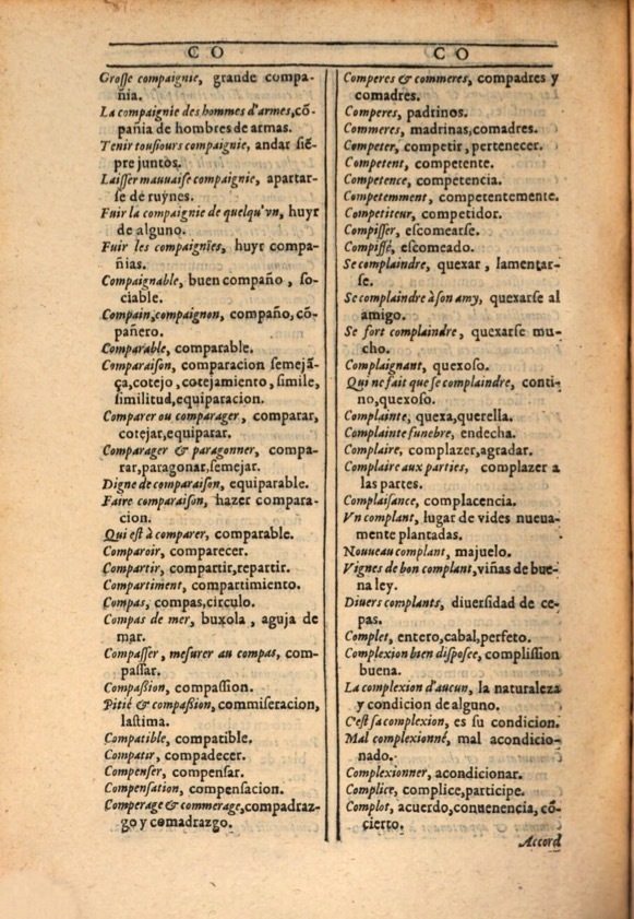 1607 - Marc Orry - Trésor des deux langues espagnole et française (Première et Seconde parties) - ÖNB Wien 1607 - Marc Orry - Trésor des deux langues espagnole et française (Première et Seconde parties) - ÖNB Wien