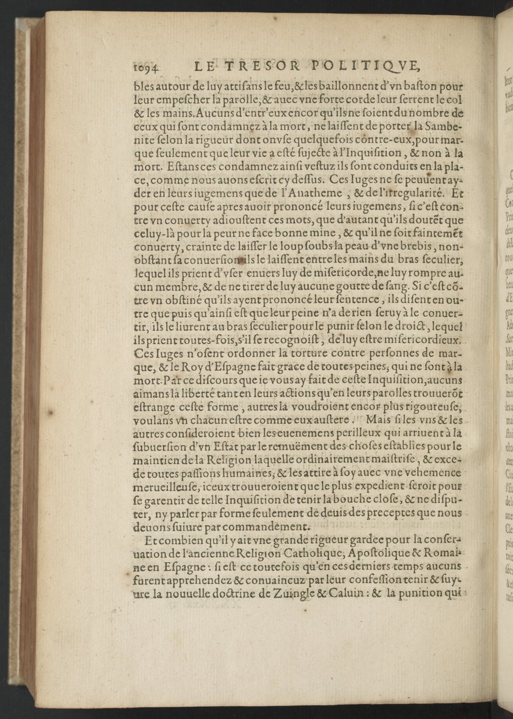 1608 - Nicolas Du Fossé - Trésor politique - BnF Tolbiac