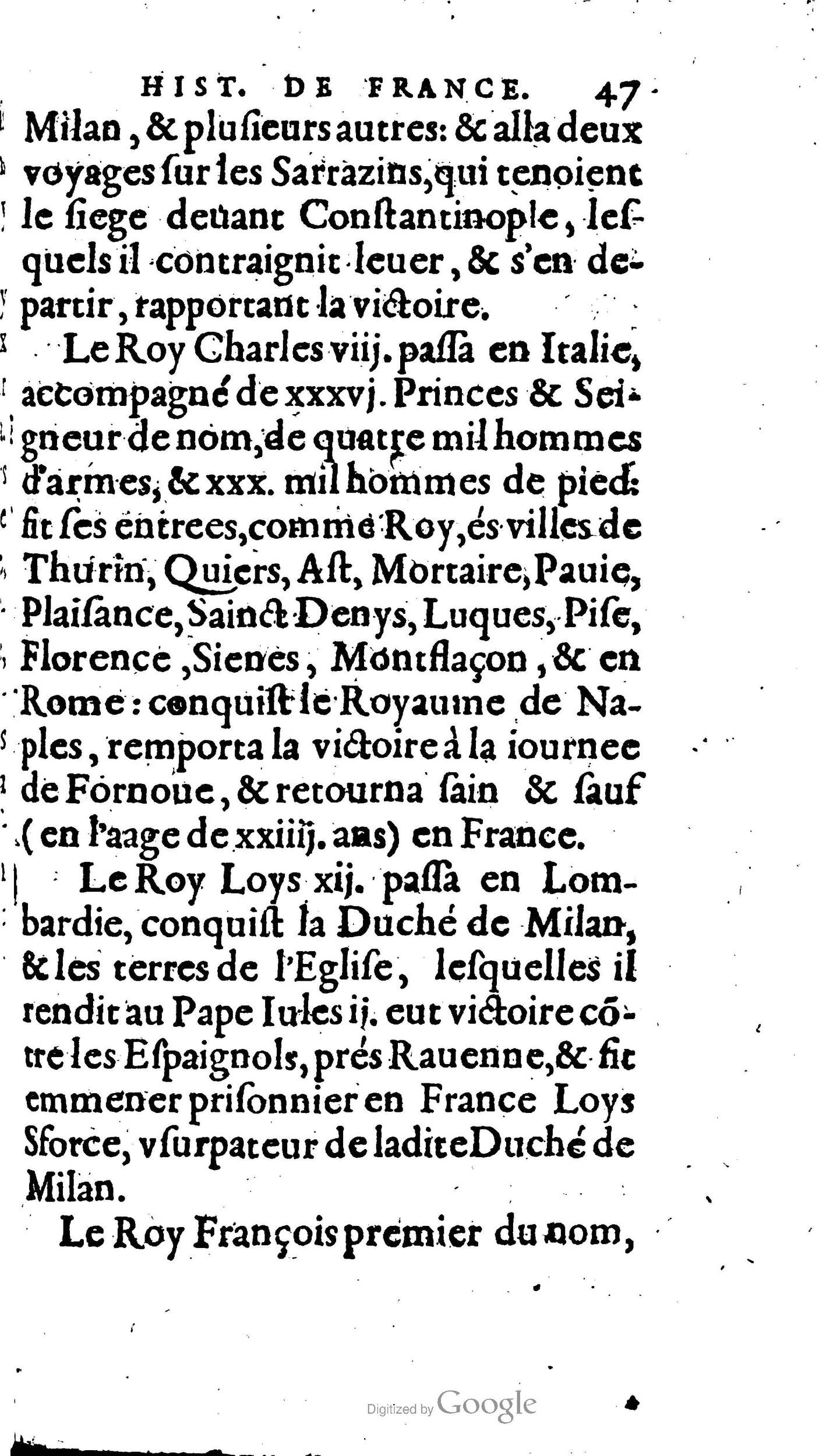 1604 - Galiot Corrozet - Trésor des histoires de France - BNC Florence