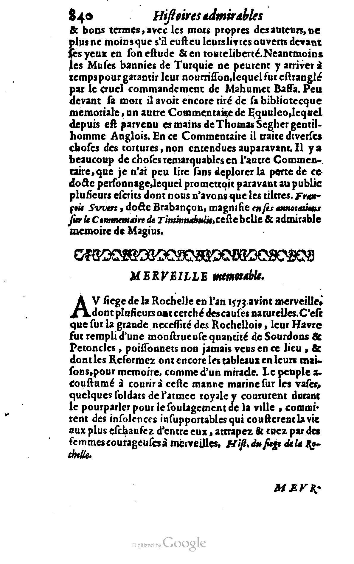 1628 - Jacques Crespin - Trésor d’histoires admirables et mémorables - BSB Munich 1628 - Jacques Crespin - Trésor d’histoires admirables et mémorables - BSB Munich