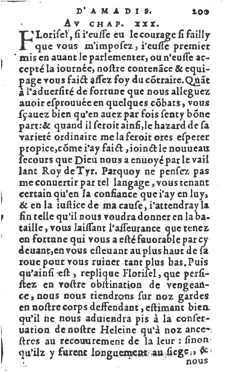 1582 - Jean Huguetan - Trésor des Amadis T. 1 - BM Lyon