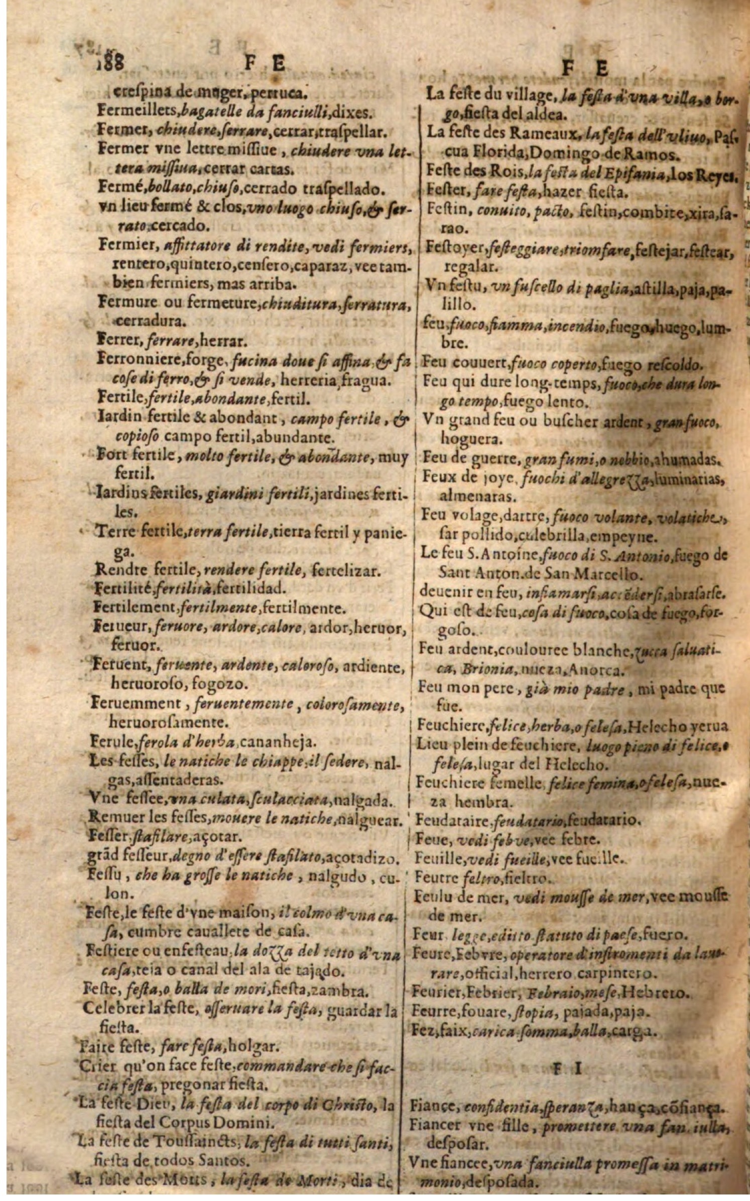 1644 - Jacques Crespin - Trésor des trois langues - Passau
