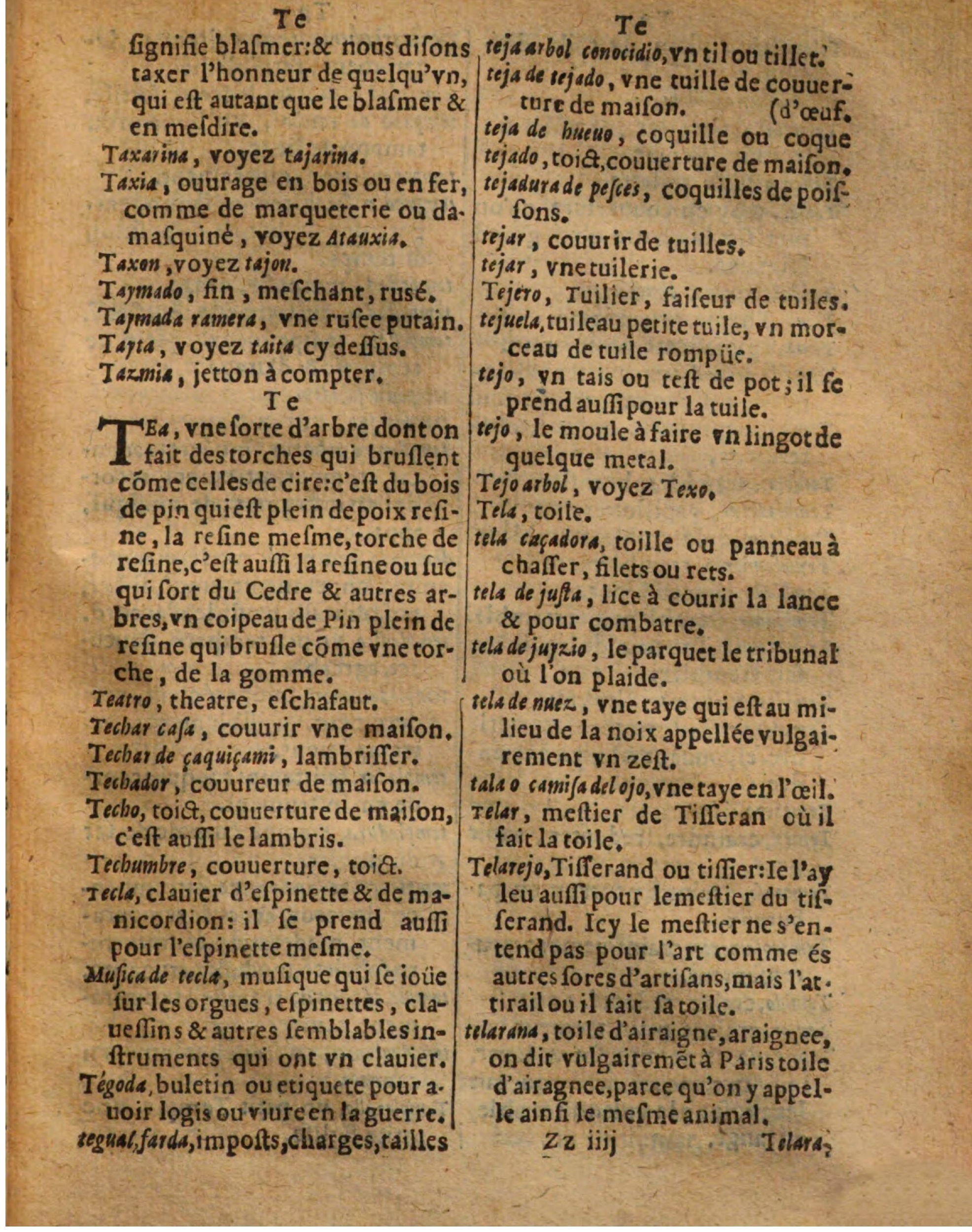 1625 - Hubert Antoine - Trésor des deux langues espagnole et française - Augsbourg