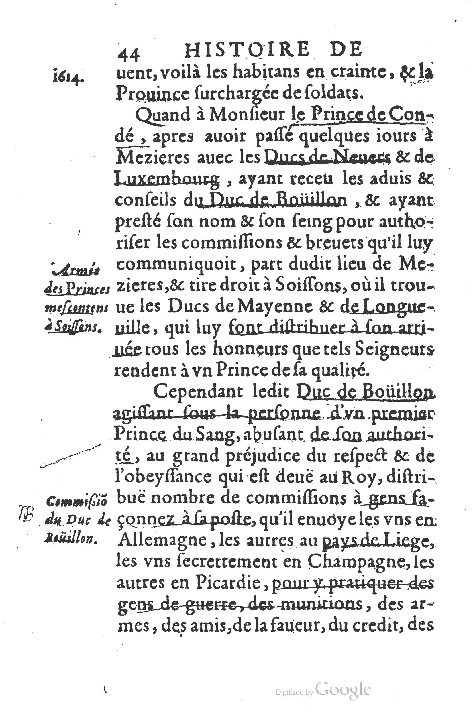 1626 - Joseph Bouillerot - Trésor de l’histoire générale de notre temps - BSB Munich
