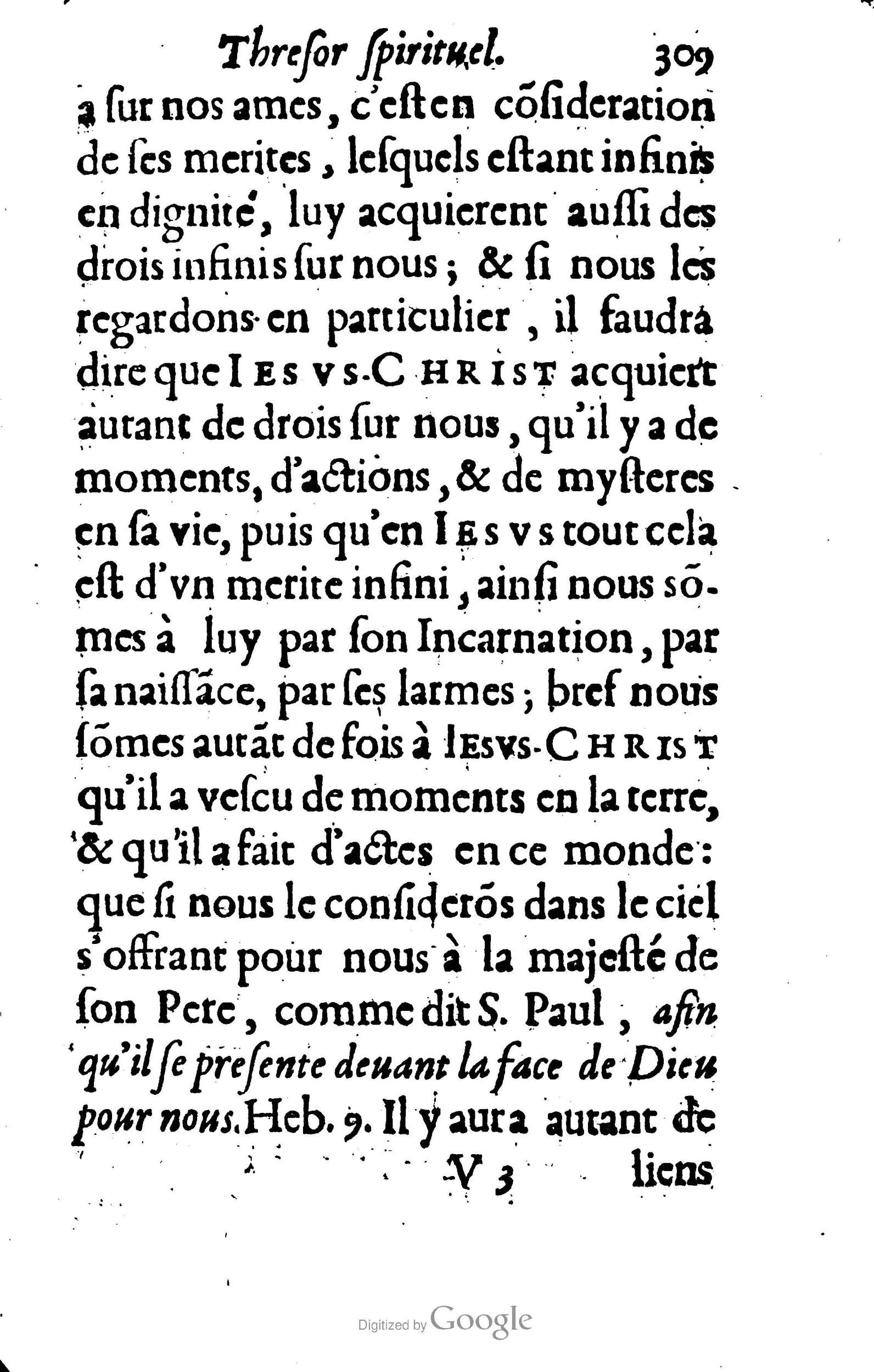 1633 - François Waudré - Trésor spirituel contenant les excellences du christianisme - BM Lyon