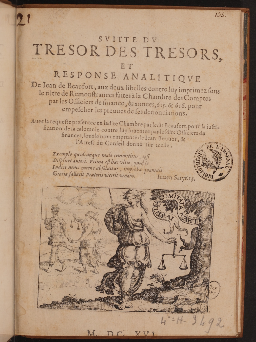 1616 - s.n. - Trésor des trésors de France - BnF Arsenal