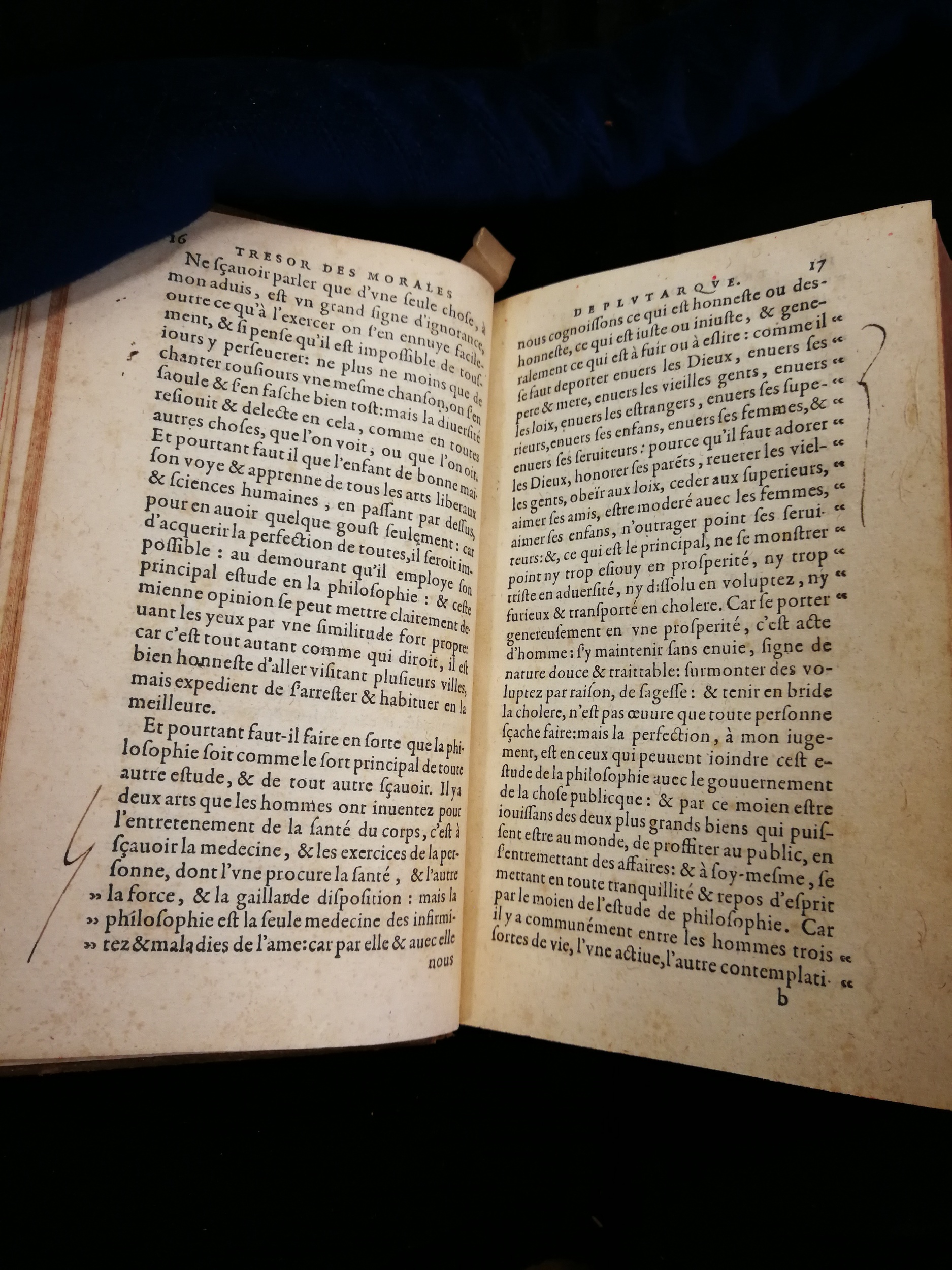 1577 - Jean Poupy - Trésor des morales de Plutarque - Les Méjanes, Aix-en-Provence
