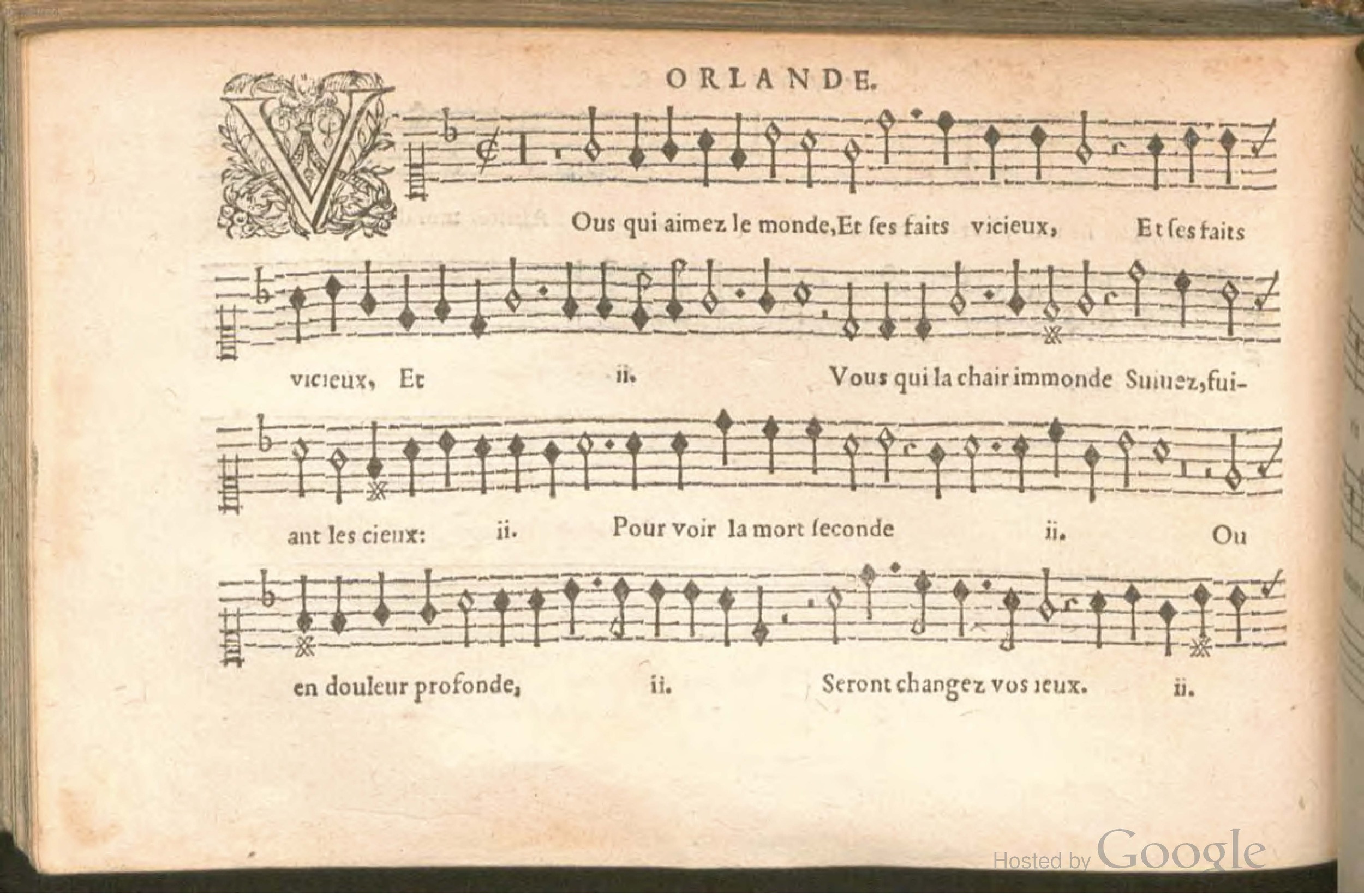 1576 - [Pierre de Saint-André] - Trésor de musique d’Orlande de Lassus Superius - BSB Munich