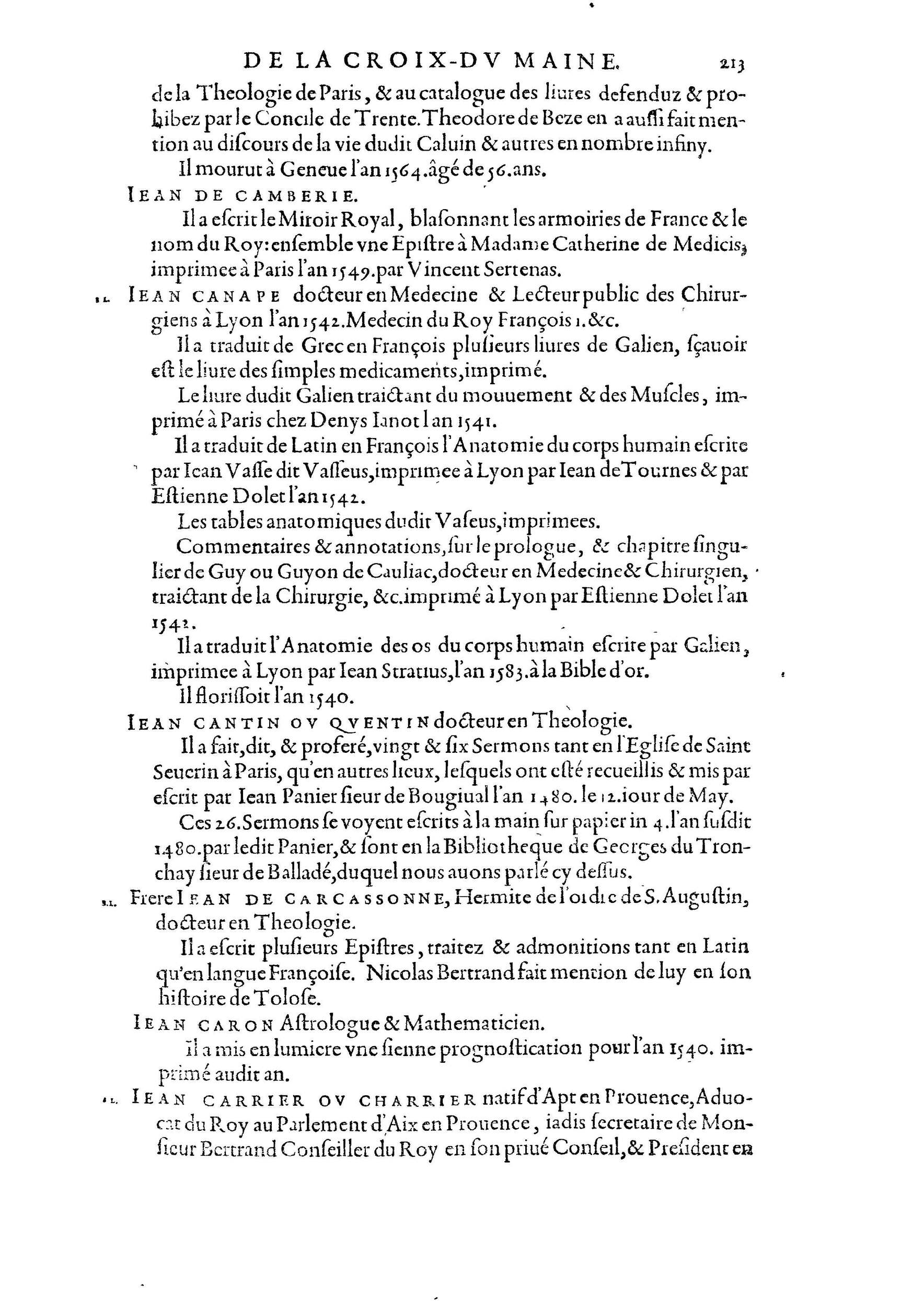 1584 - Abel L&#039;Angelier - Bibliothèques françaises - BnF