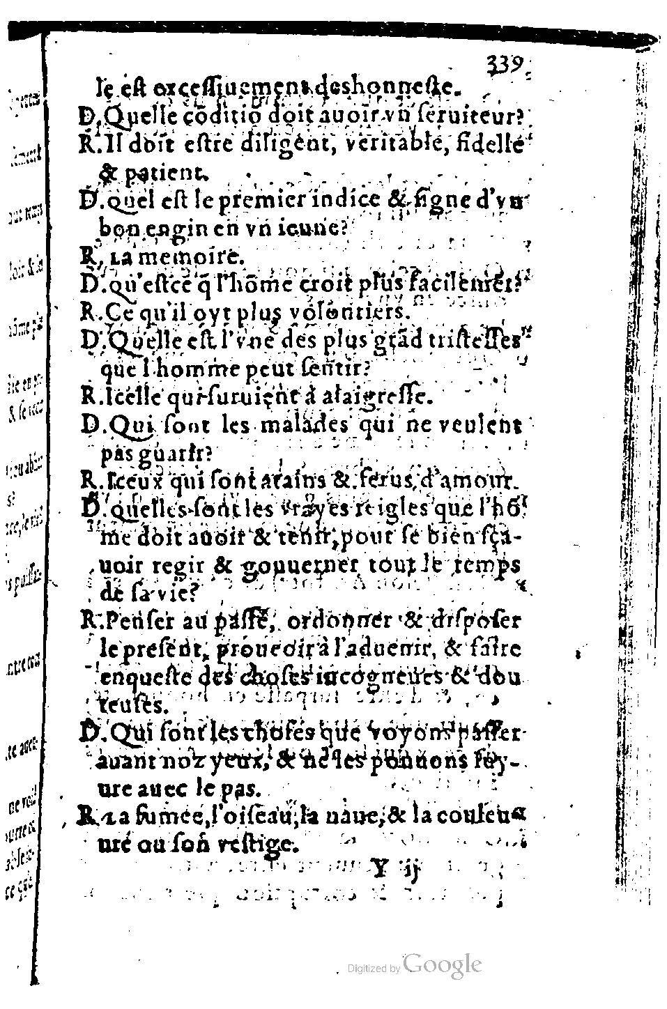 1582 - Nicolas Bonfons - Trésor des sentences dorées - BM Lyon 1582 - Nicolas Bonfons - Trésor des sentences dorées - BM Lyon