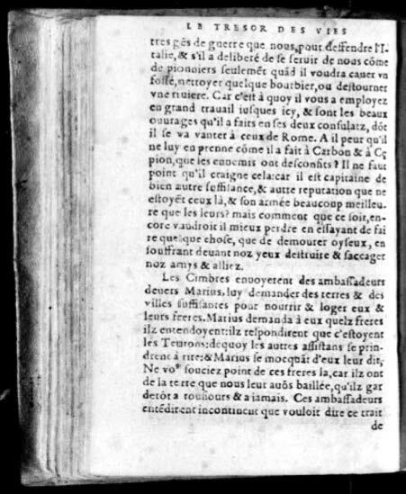 1574 - Benoît Rigaud - Trésor des vies de Plutarque - Avignon