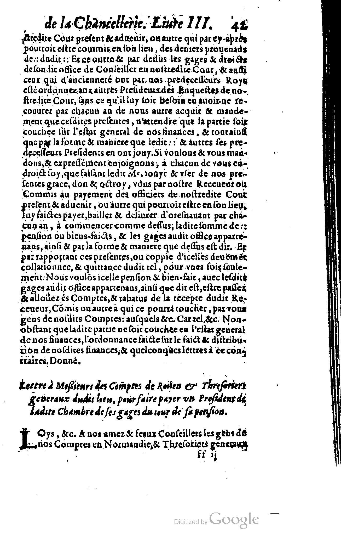 1614 - Jean Richer - Trésor du nouveau style et protocole de la chancellerie de France - BSB Munich