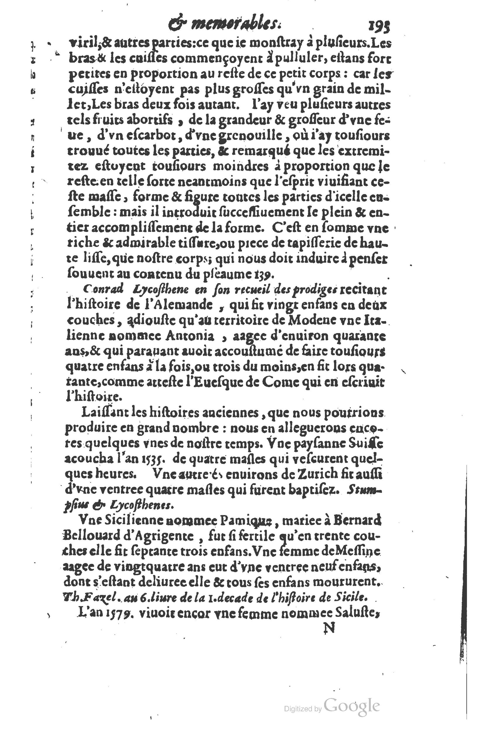 1610 - Paul Marceau - Trésor d’histoires admirables et mémorables - Princeton