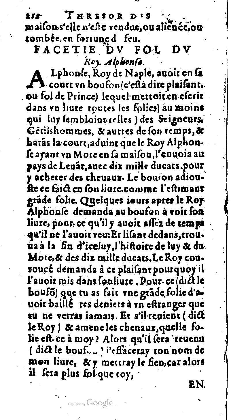 1616 - Balthazar Bellère - Trésor des récréations - NK ČR Prague