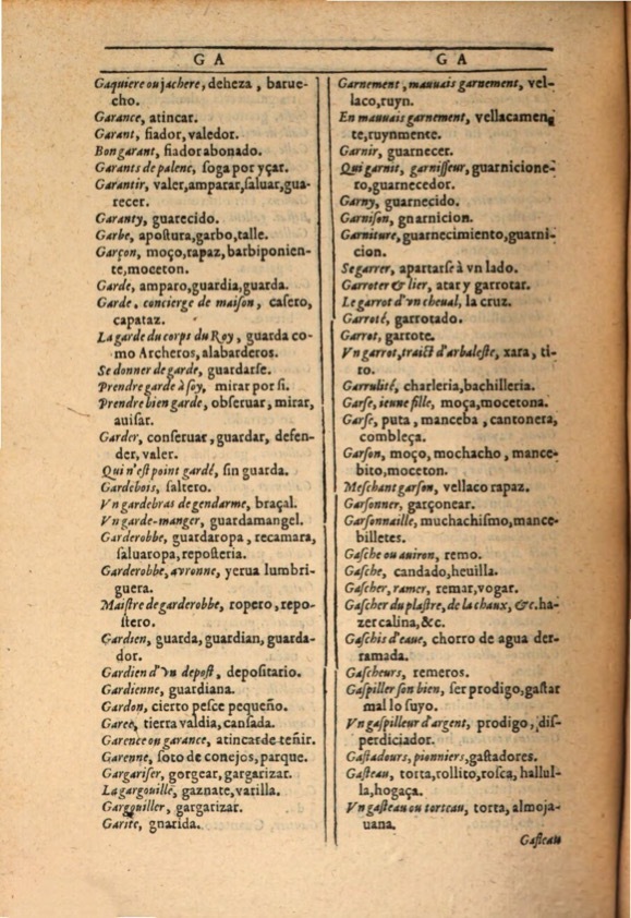 1607 - Marc Orry - Trésor des deux langues espagnole et française (Première et Seconde parties) - ÖNB Wien 1607 - Marc Orry - Trésor des deux langues espagnole et française (Première et Seconde parties) - ÖNB Wien