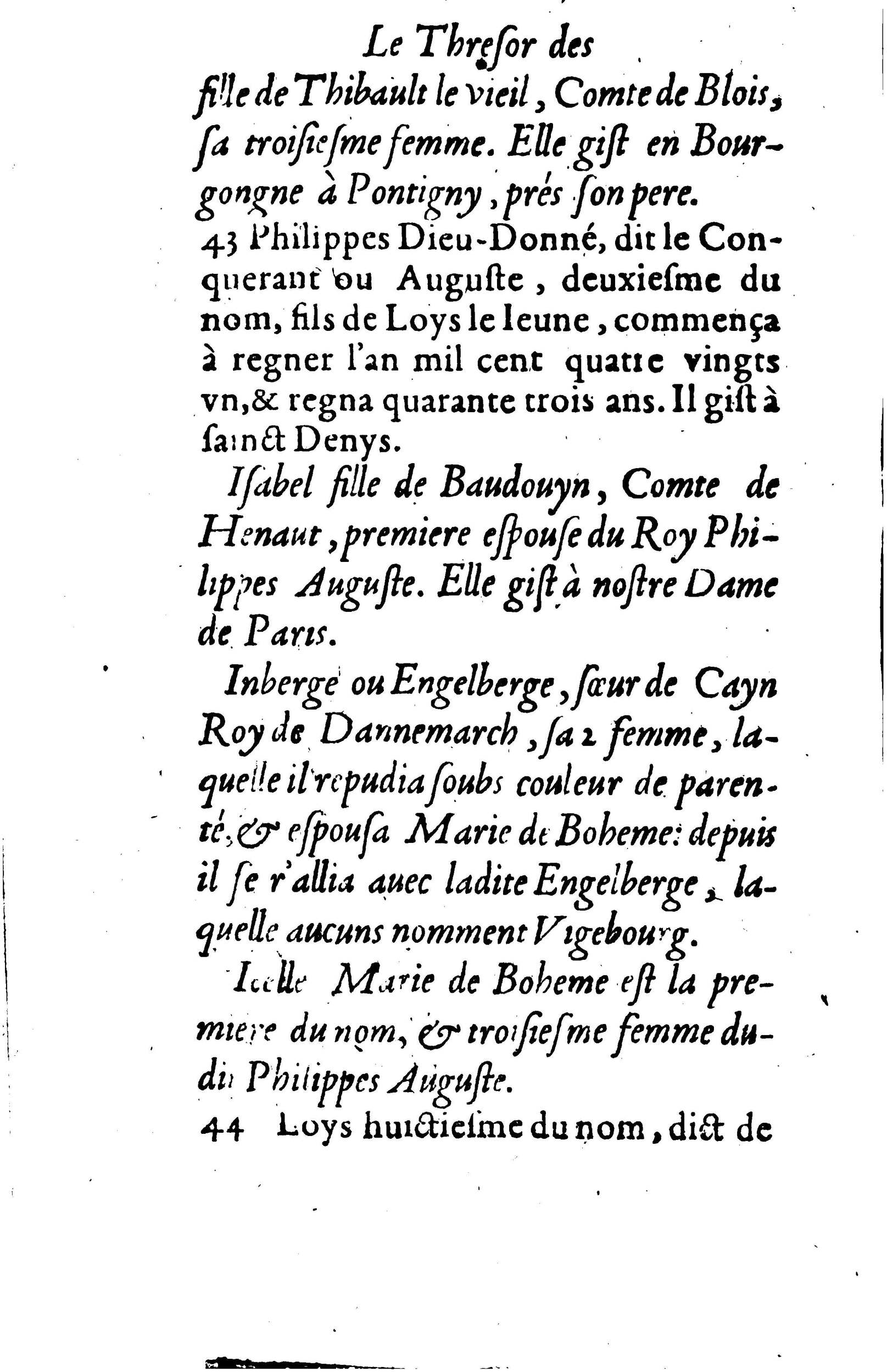 1617 - Jean Corrozet - Trésor des histoires de France - BM Lyon