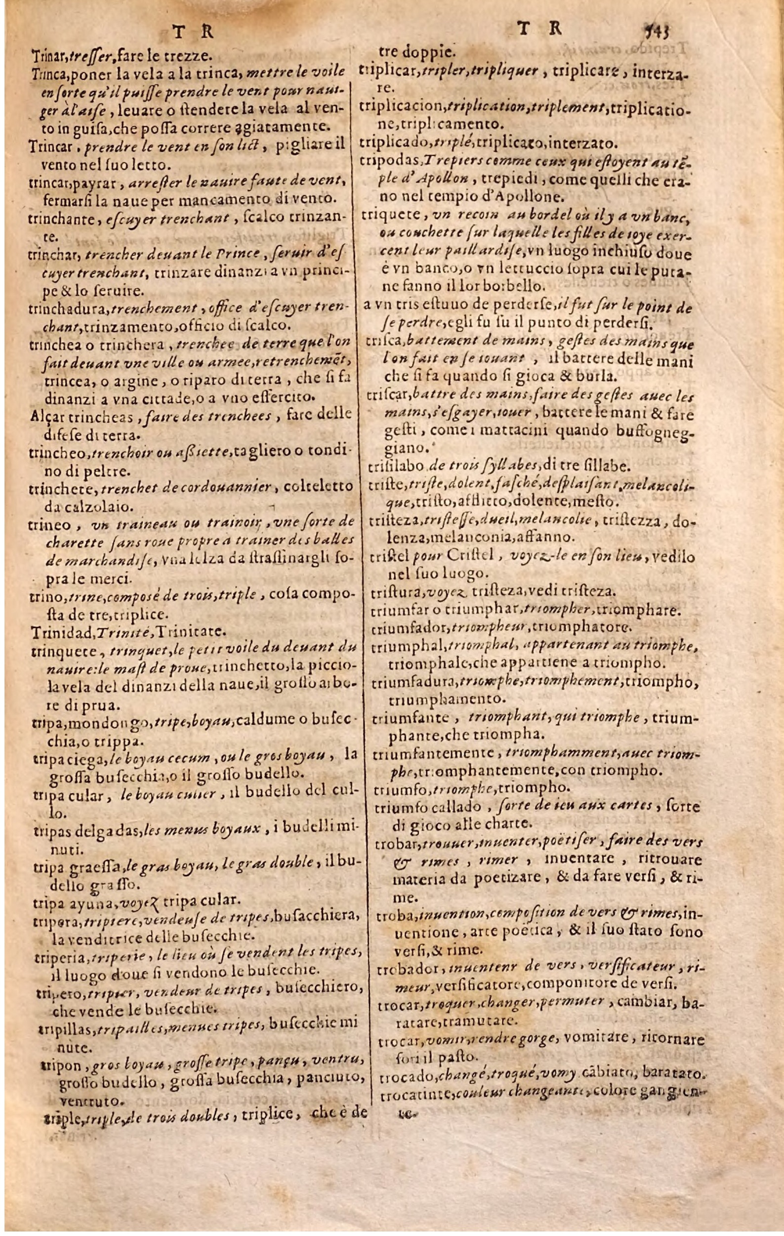 1627 - Jacques Crespin - Trésor des trois langues - Regensburg