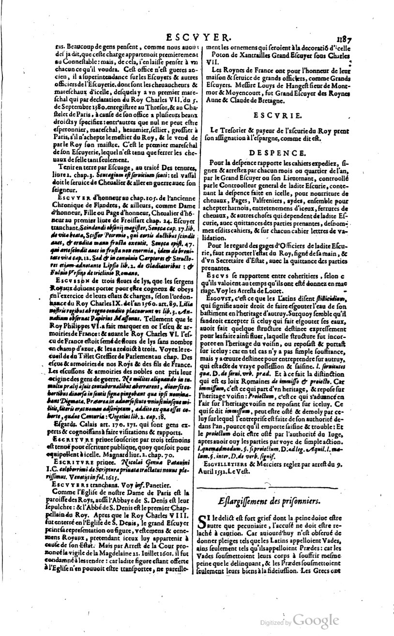 1629 - Veuve Nicolas Buon - Trésor du droit français (29620 T. 1) - BM Lyon
