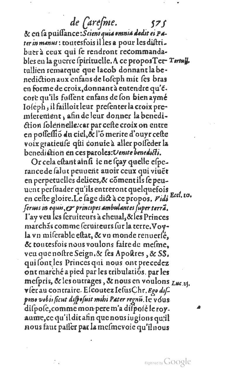 1607 - Nicolas Du Fossé - Trésor quadragésimal - T 01 - BM Lyon