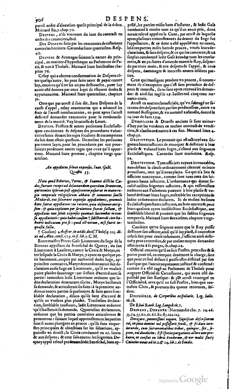 1629 - Veuve Nicolas Buon - Trésor du droit français (29620 T. 1) - BM Lyon