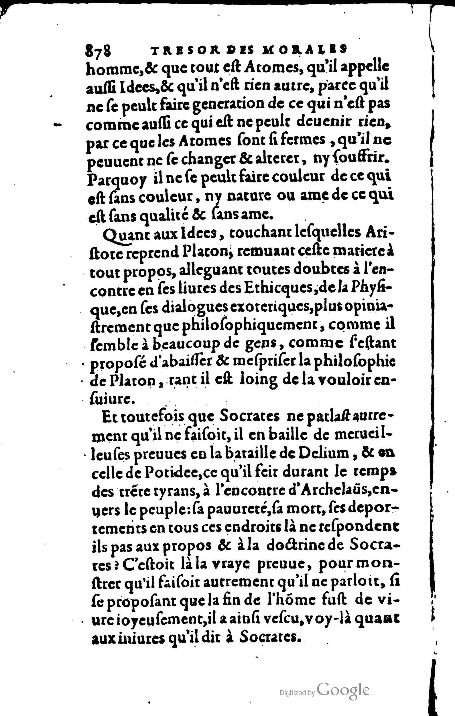 1578 - Jean Poupy - Trésor des morales de Plutarque - BSB Munich