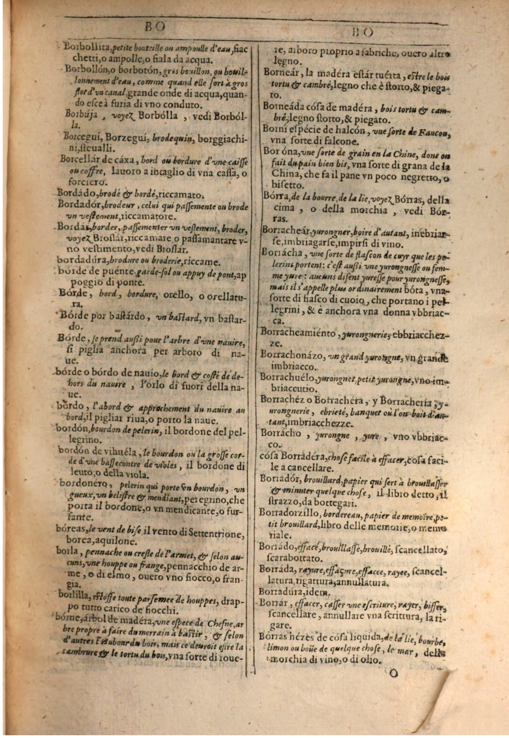 1609 - Philippe Albert et Alexandre Pernet - Trésor des trois langues française, italienne et espagnole (Première partie) - BSB Munich