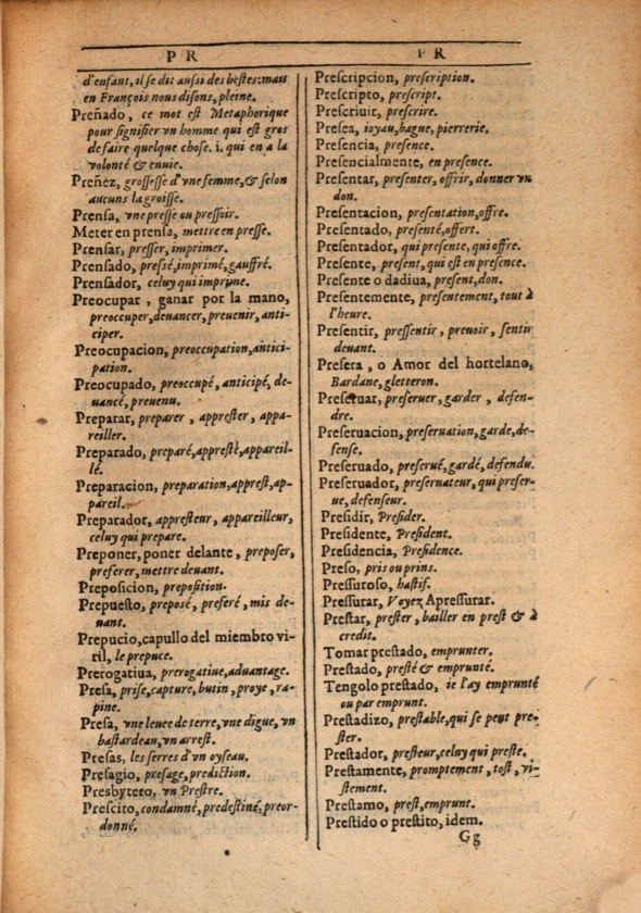 1607 - Marc Orry - Trésor des deux langues espagnole et française (Première et Seconde parties) - ÖNB Wien