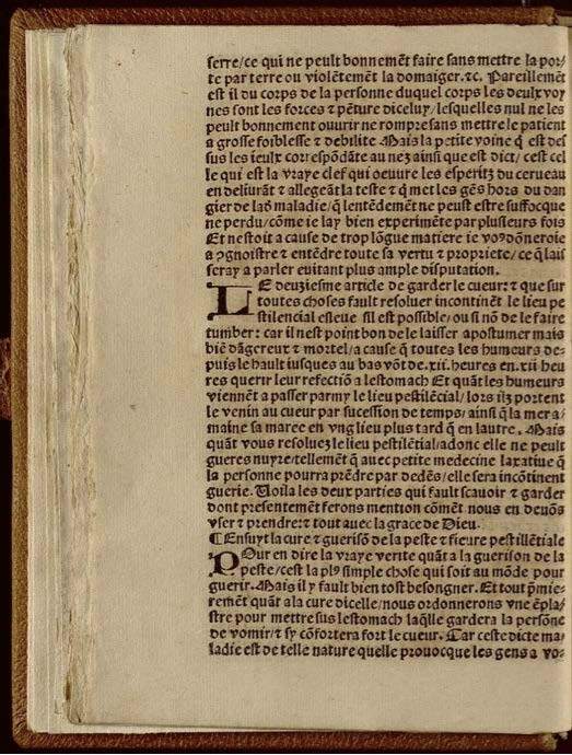 1532 - Jean Bignon - Trésor du remède préservatif et guérison de la peste - Séville Capitular y Colombina