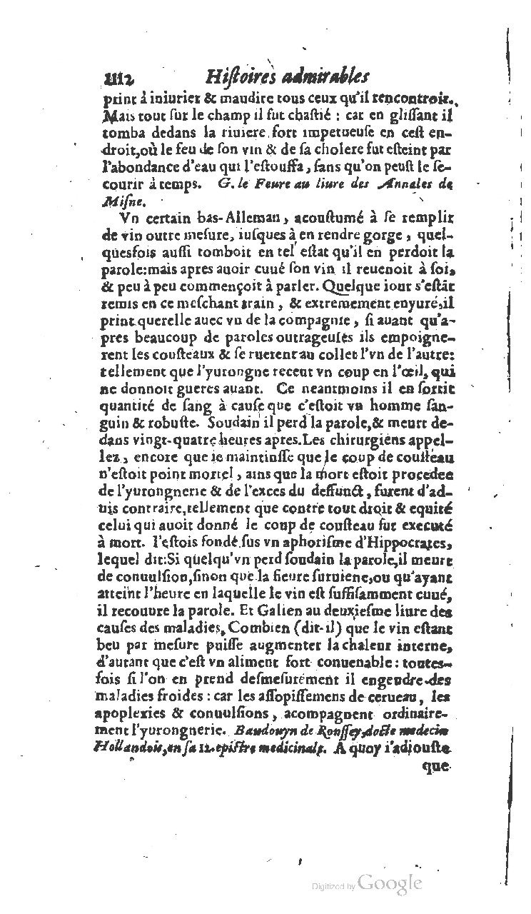 1610 - Paul Marceau - Trésor d’histoires admirables et mémorables - BSB Munich