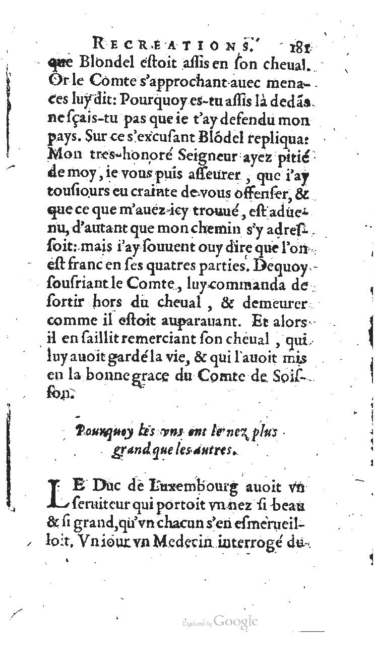 1627 - Jean Delamare - Trésor des récréations - BSB Munich