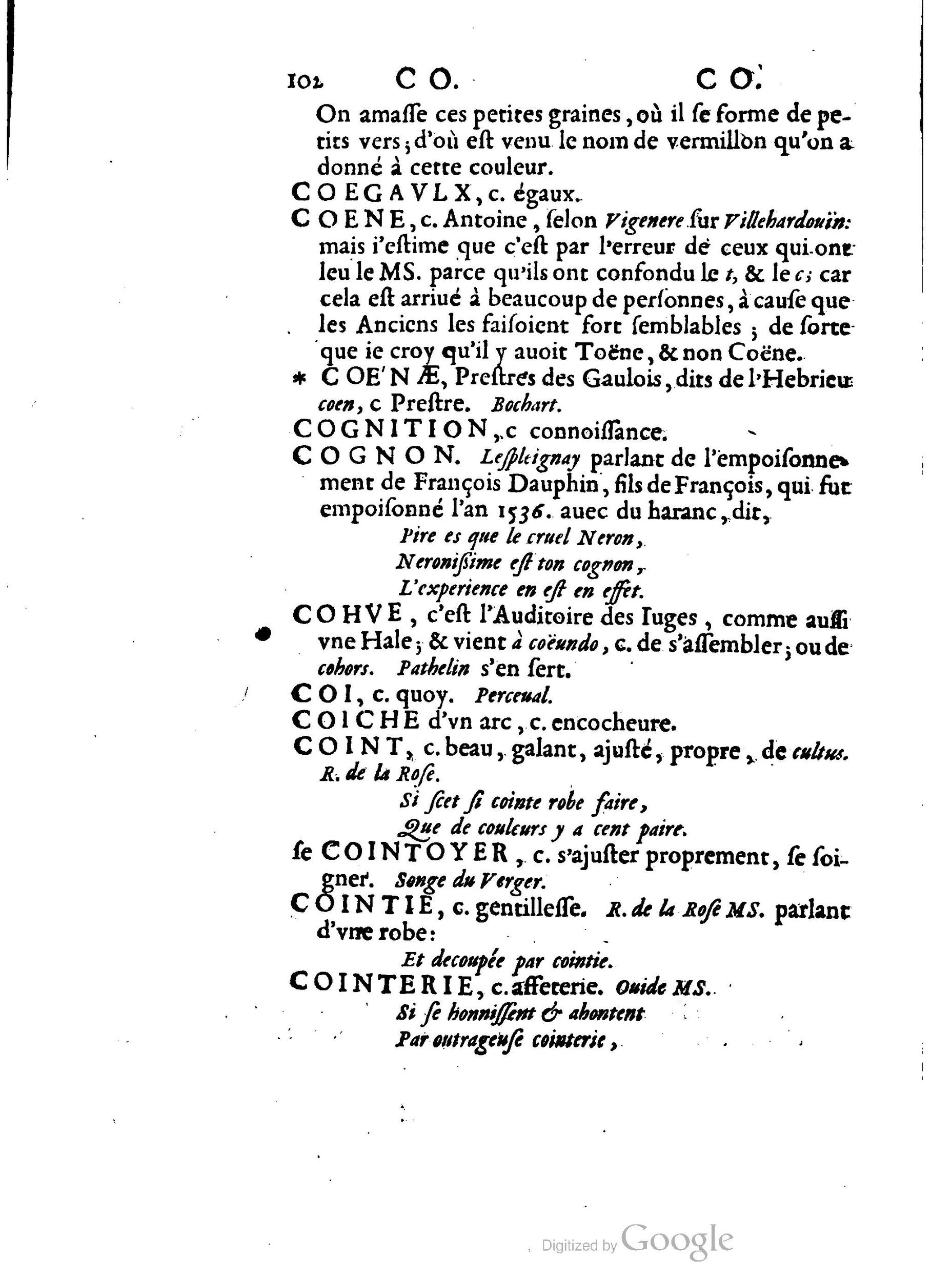 1655 - Augustin Courbé - Trésor de recherches et antiquités gauloises et françaises - BM Lyon