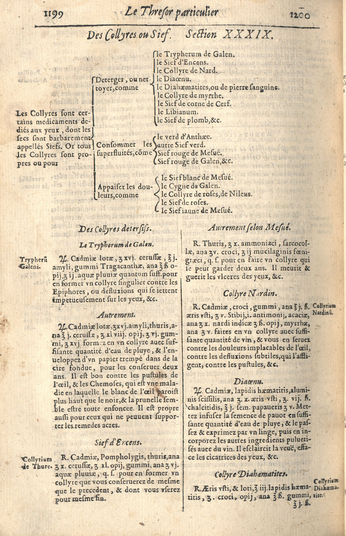 1610 - Étienne Gamonet - Grand Trésor ou dispensaire - CESR Tours
