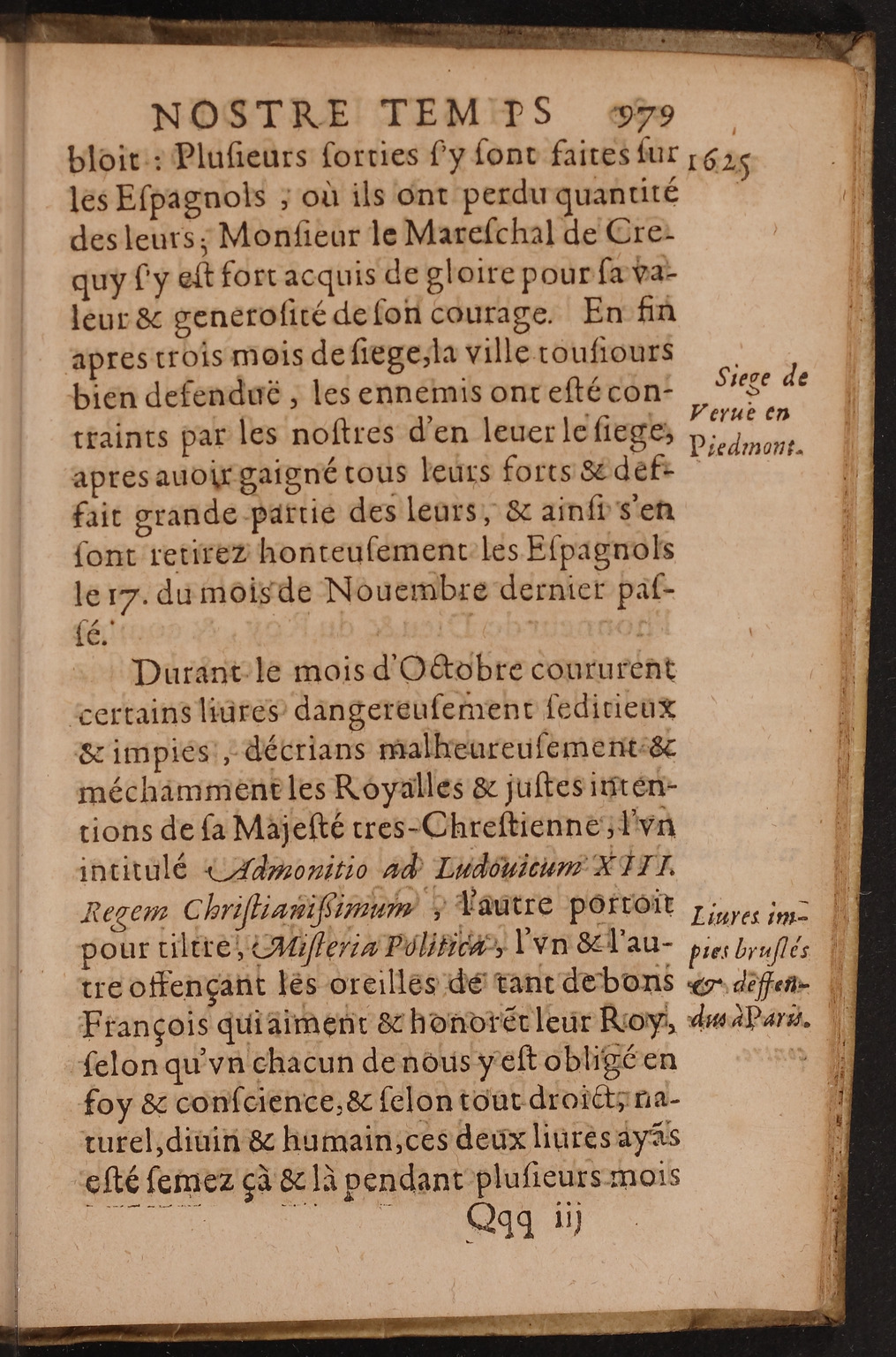 1626 - Joseph Bouillerot - Trésor de l’histoire générale de notre temps - BnF Arsenal