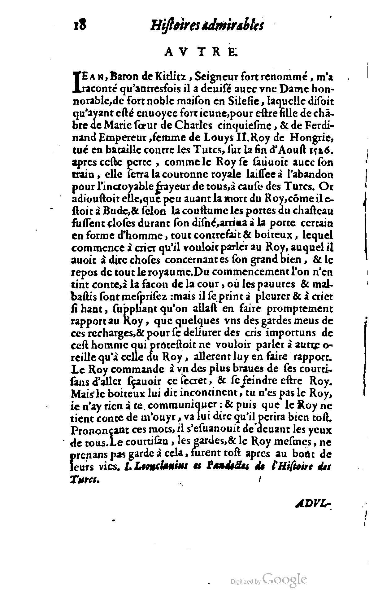 1620 - Samuel Crespin - Trésor d’histoires admirables et mémorables - BCU Lausanne