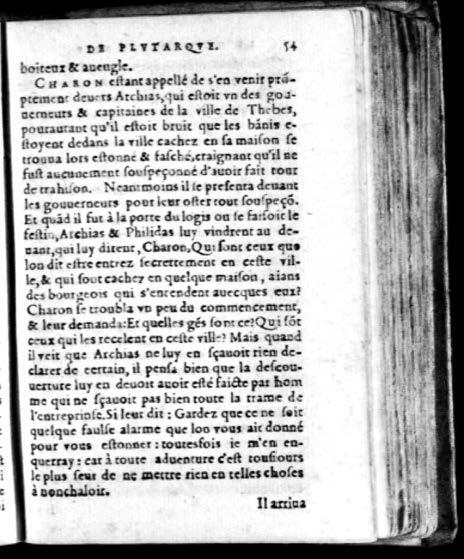 1574 - Benoît Rigaud - Trésor des vies de Plutarque - Avignon