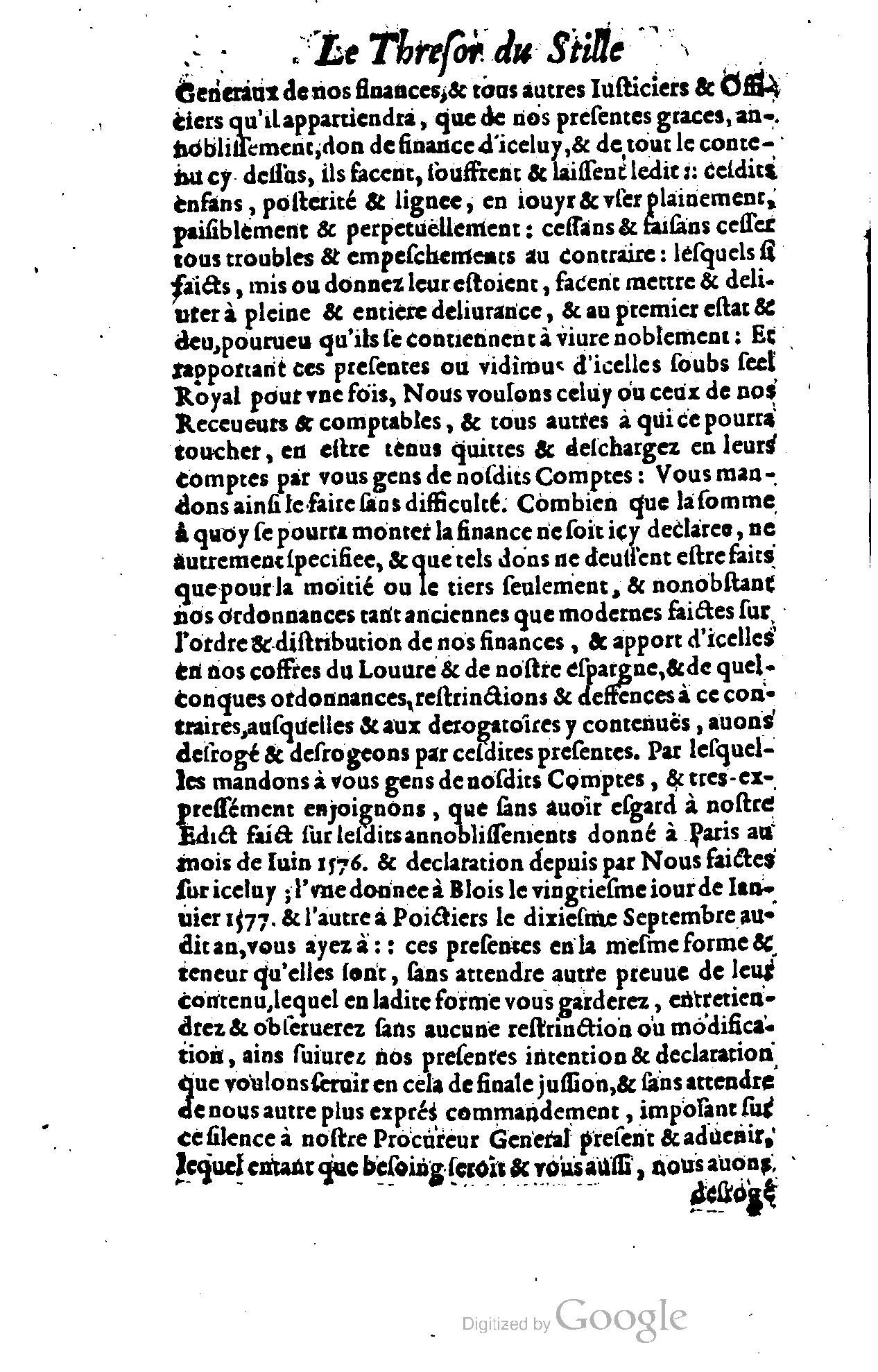 1614 - Jean Richer - Trésor du nouveau style et protocole de la chancellerie de France - BSB Munich