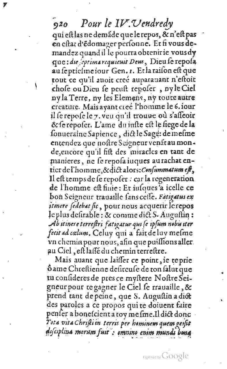 1607 - Nicolas Du Fossé - Trésor quadragésimal - T 01 - BM Lyon