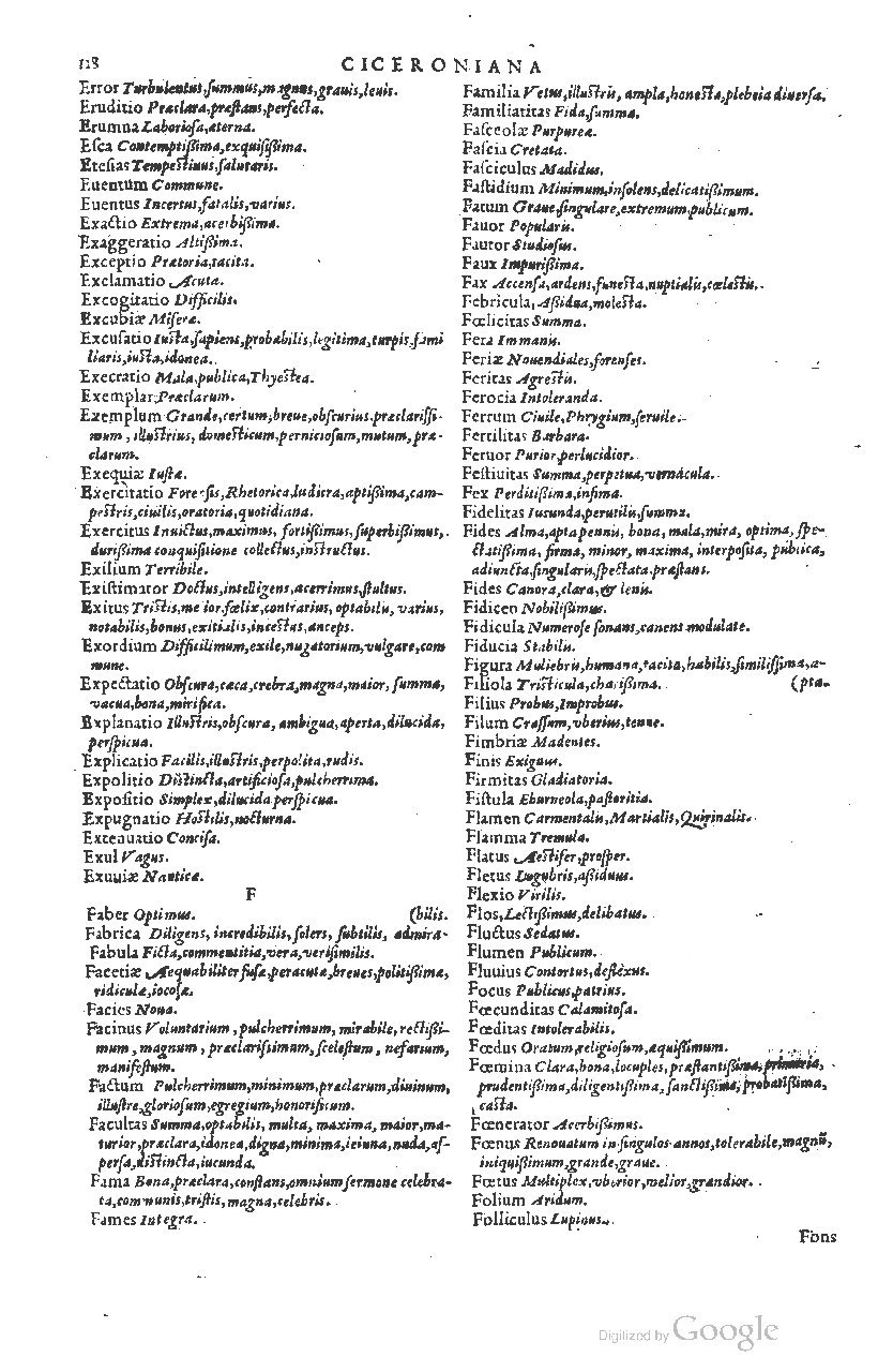 1585 - Simphorianum Beraud et Stephanum Michaëlem - Trésor des mots et traits français - Barcelone