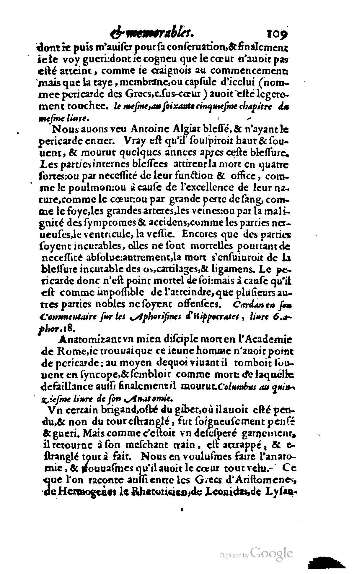 1620 - Samuel Crespin - Trésor d’histoires admirables et mémorables - BCU Lausanne