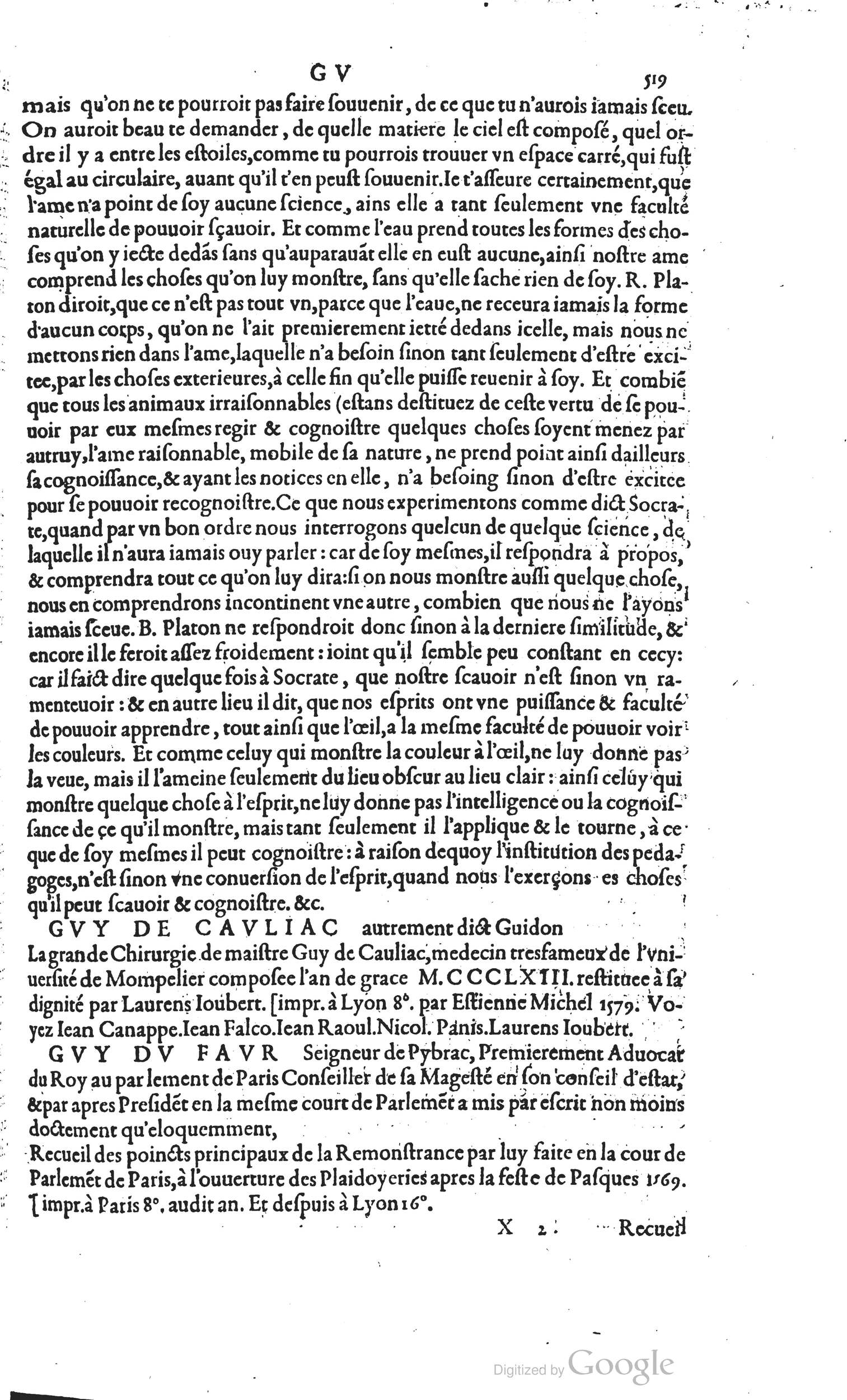 1585 - Barthélemy Honorat - Bibliothèques françaises - BSB Munich