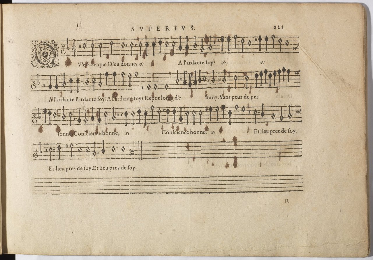 1594 - Paul Marceau - Trésor de musique d&#039;Orlande de Lassus, Superius, Bassus, Tenor, Quinta pars - BnF