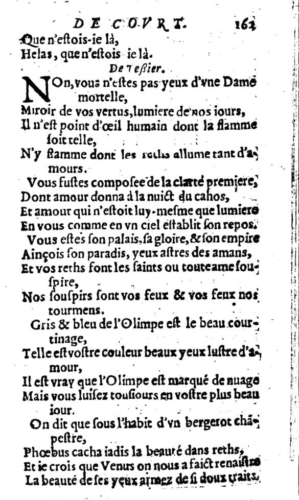 1606 - Théodore Reinsart - Trésor des chansons amoureuses recueillies des plus excellents airs de cour - Livre I - NK ČR Prague