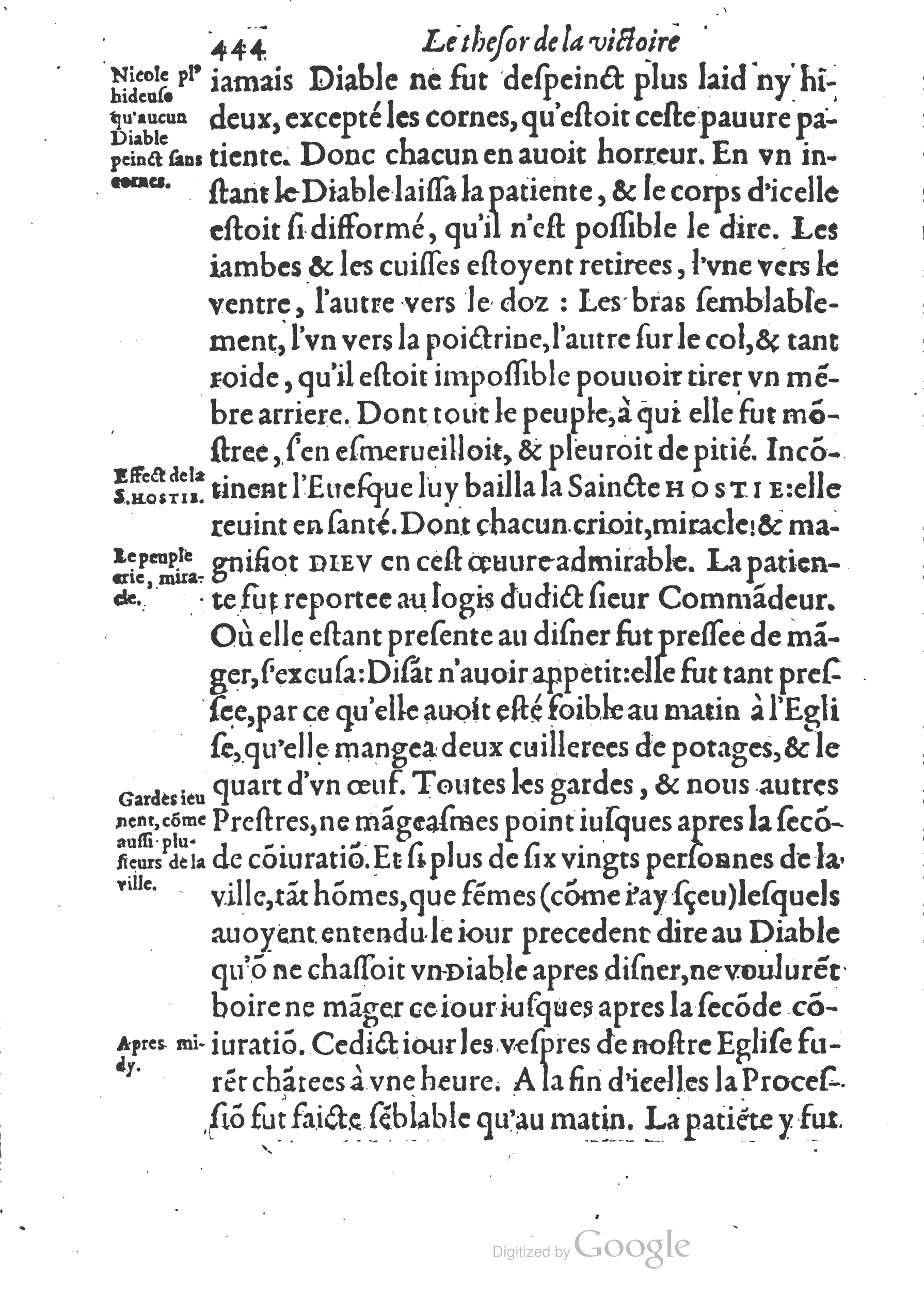 1578 - Nicolas Chesneau - Trésor et entière histoire de la triomphante victoire du corps de Dieu sur l’esprit malin - British Library 1578 - Nicolas Chesneau - Trésor et entière histoire de la triomphante victoire du corps de Dieu sur l’esprit malin - British Library