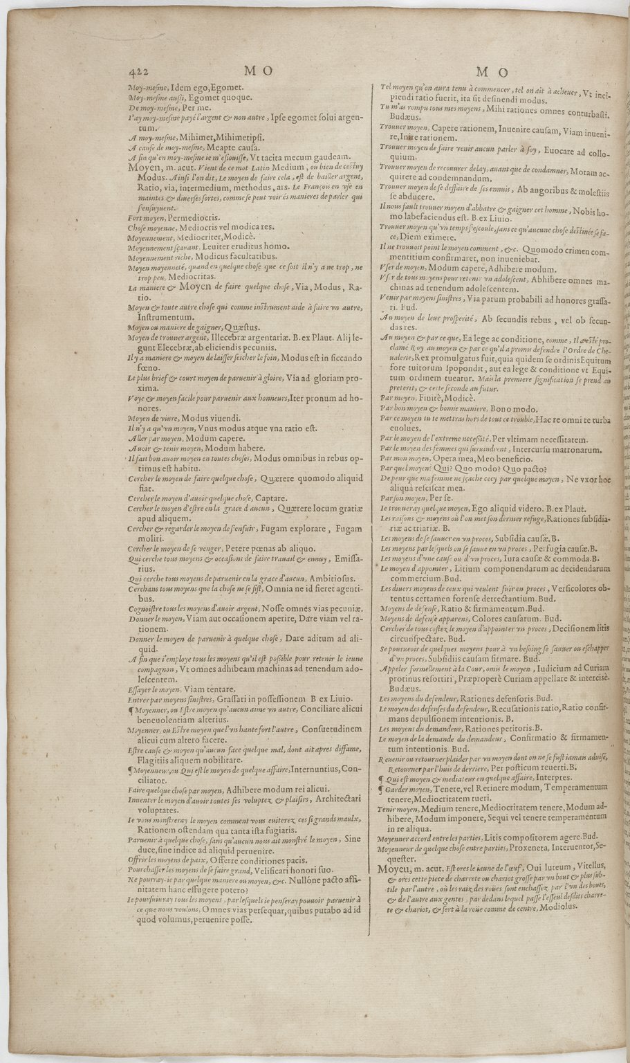 1606 - David Douceur - Trésor de la langue française - BnF 1606 - David Douceur - Trésor de la langue française - BnF