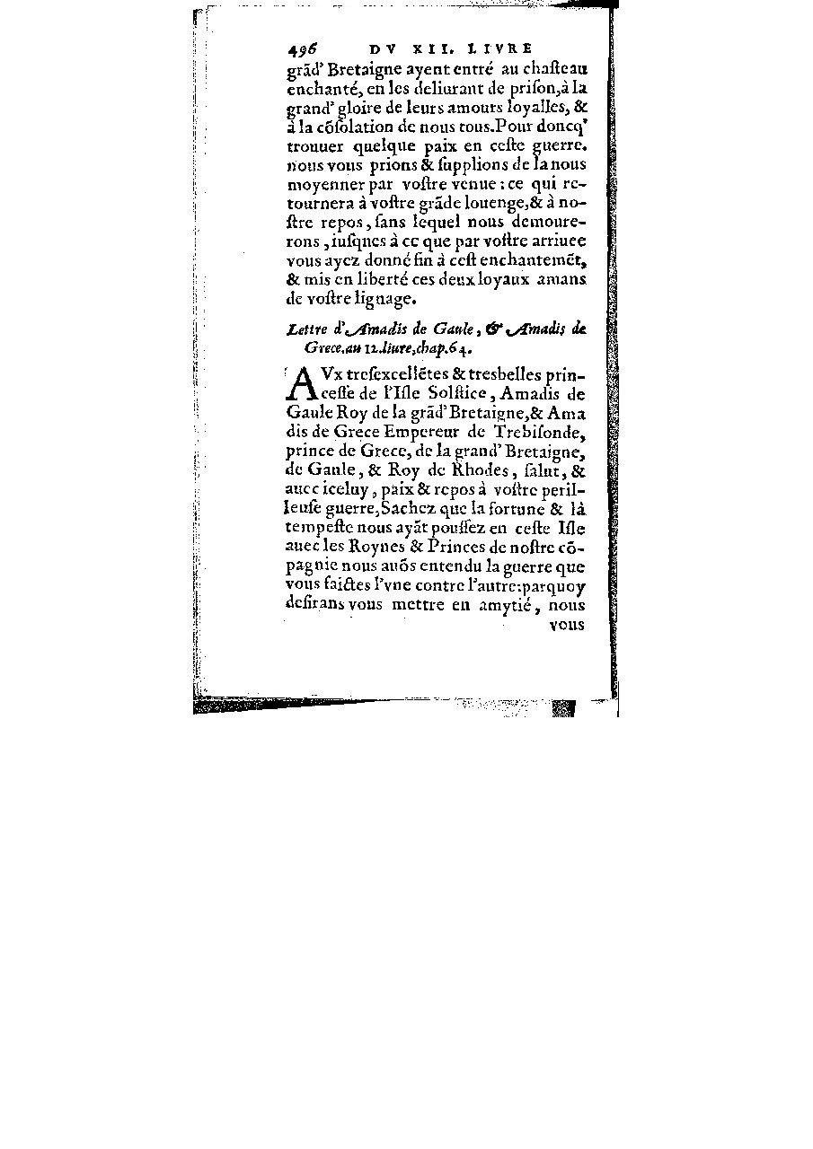 1572 - Veuve Gabriel Cotier - Trésor des Amadis - BM Lyon