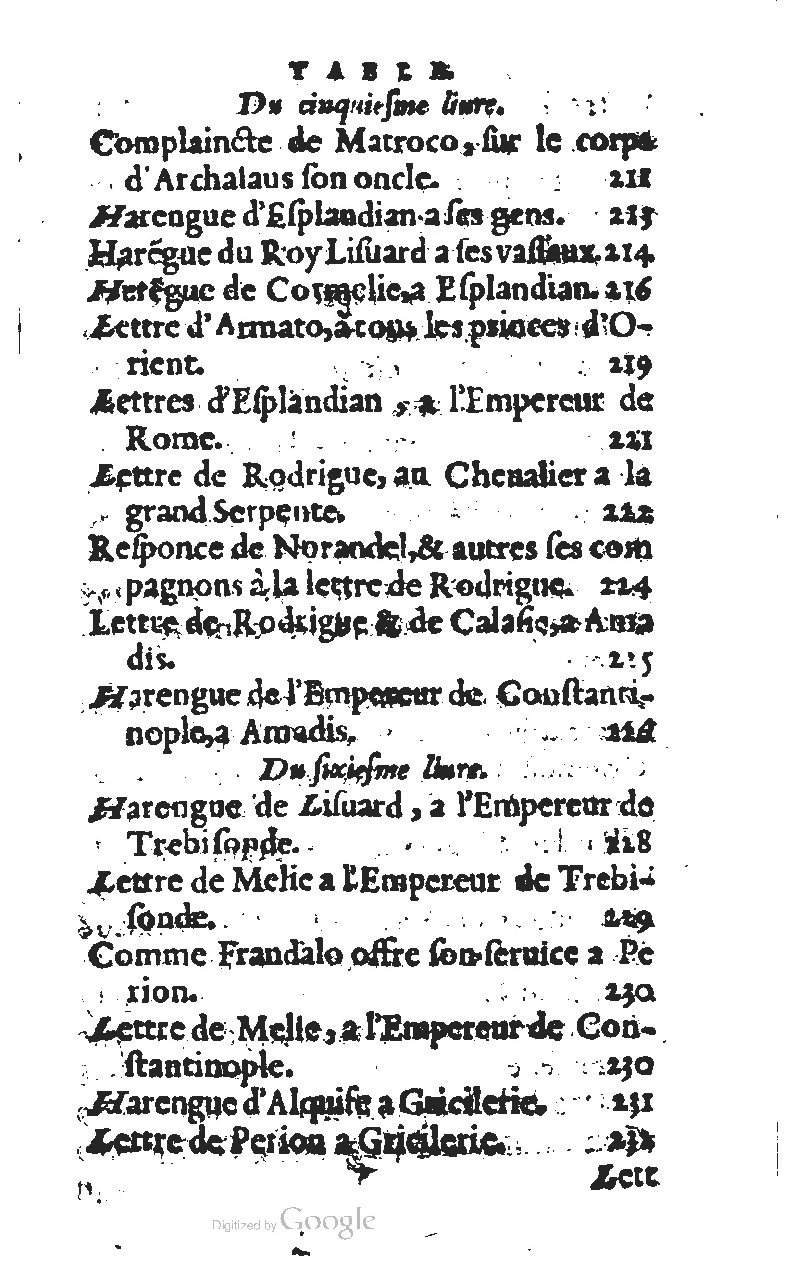 1567 - Jean Pygot - Trésor des Amadis - BM Lyon 1567 - Jean Pygot - Trésor des Amadis - BM Lyon