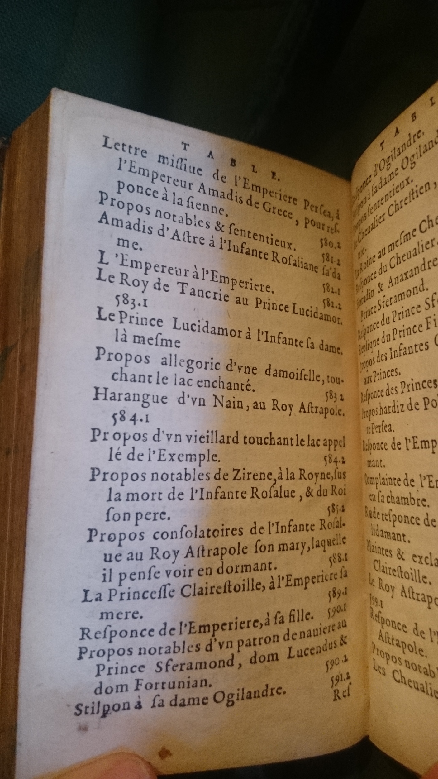 1582 - Jean Huguetan - Trésor des Amadis - BnF Arsenal