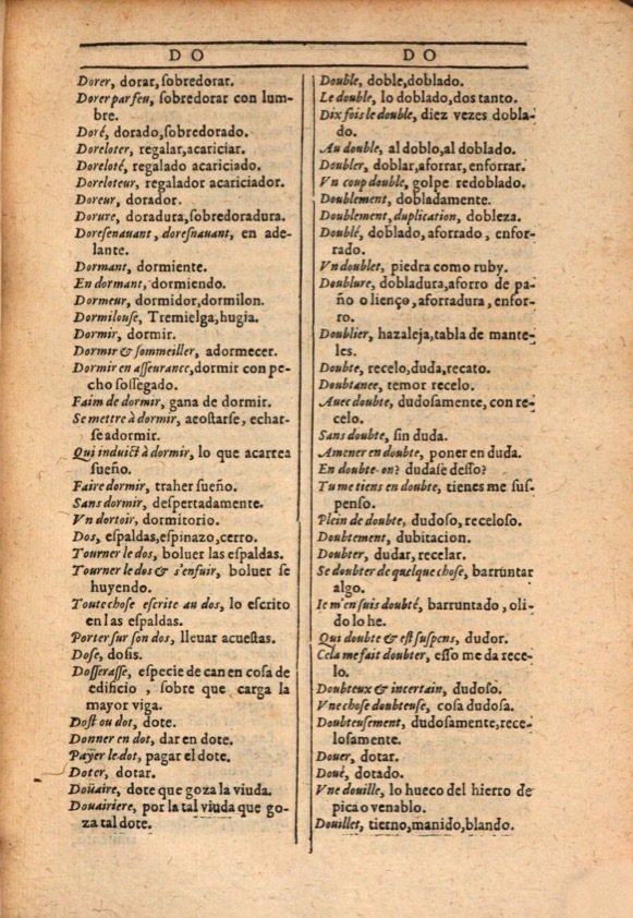 1607 - Marc Orry - Trésor des deux langues espagnole et française (Première et Seconde parties) - ÖNB Wien