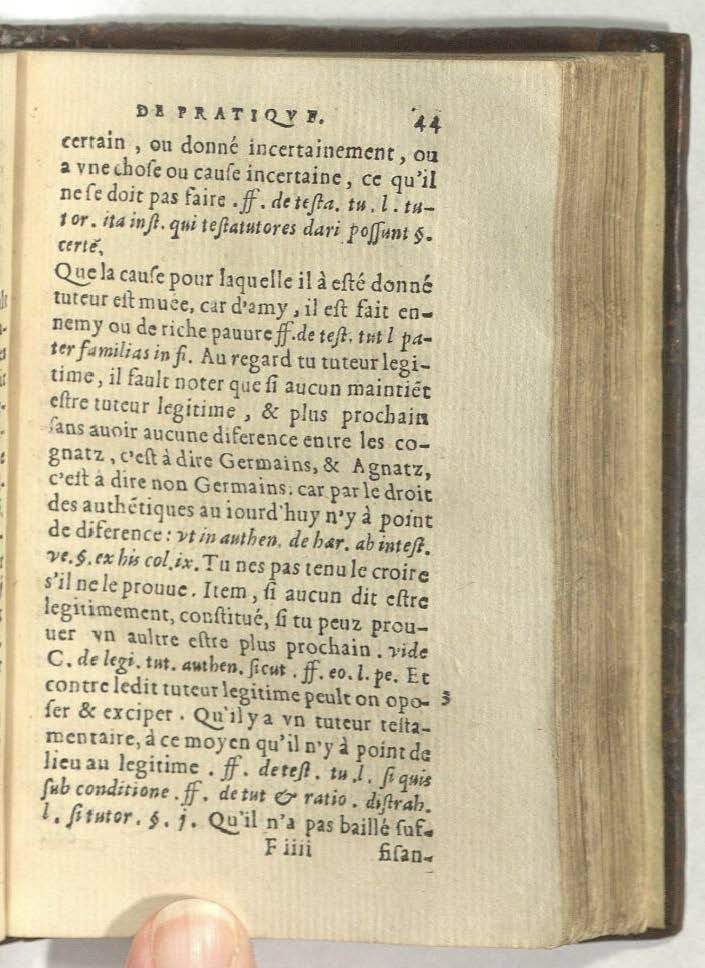 1552 - Vincent Sertenas - Trésor de pratique pour les juges - Kansas University