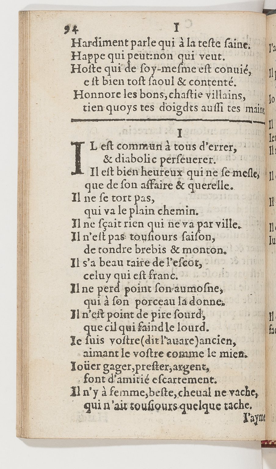 1577 - Jean d’Ogerolles - Trésor de sentences dorées - BnF Arsenal